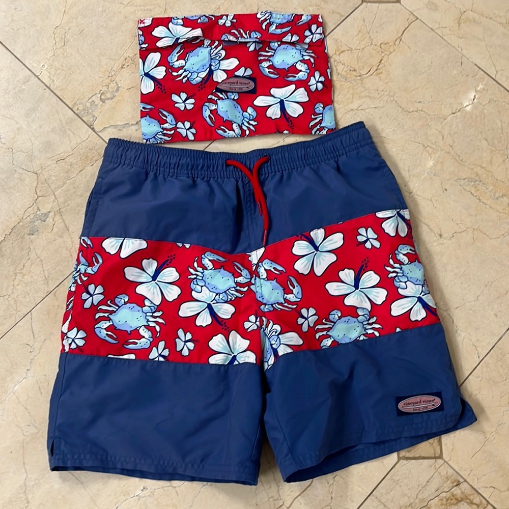 Vineyard, vines, swim shorts